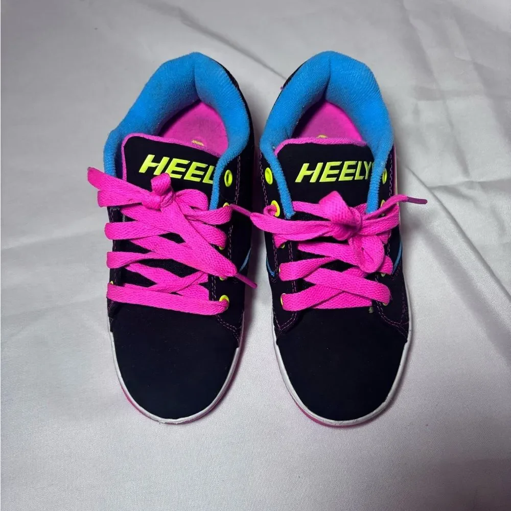Heelys Black/Neon Multi Youth Shoes — Size 2